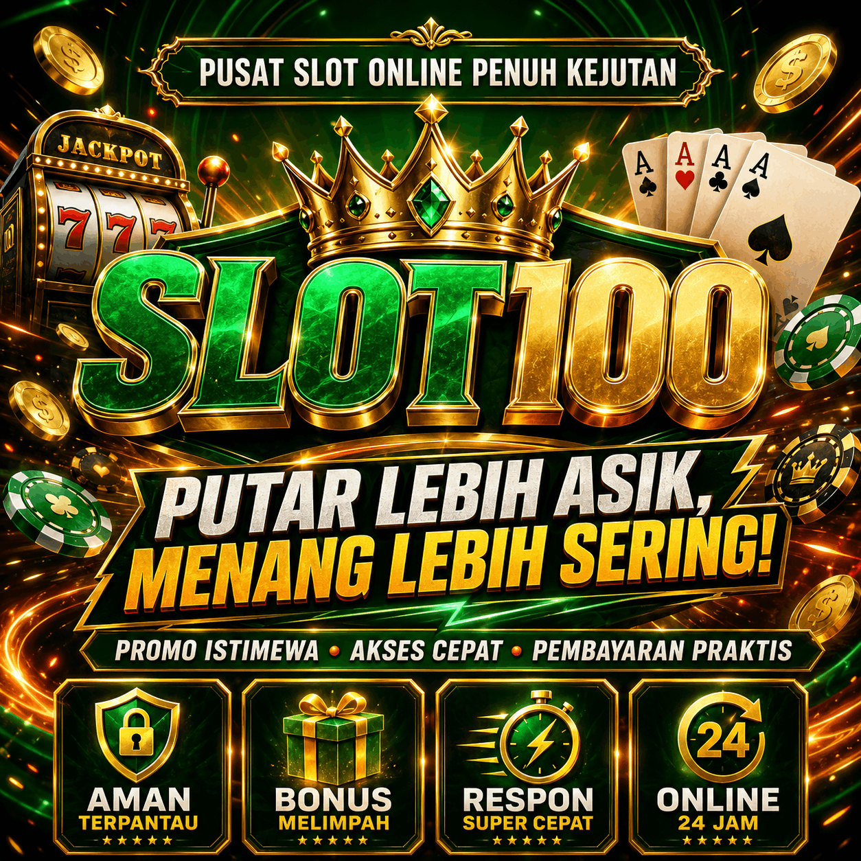 SLOT100 | Situs Slot Online Terpercaya dengan RTP Gacor
